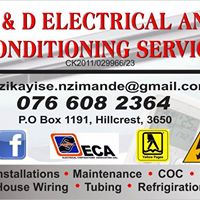 M&d Electrical and Air-Conditioning Services Cc